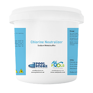 in the swim pool water chlorine neutralizer